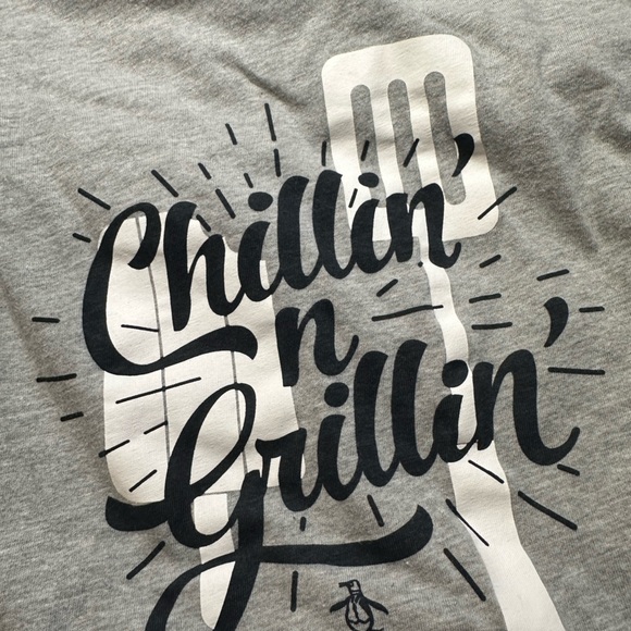 Original Penguin Other - Original Penguin chillin’ and Grillin’ Gray Graphic Tee